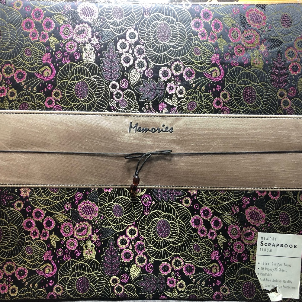 Floral Patterned Scrapbook 12X12 20 Pages Refillable Acid Free Archival Quality